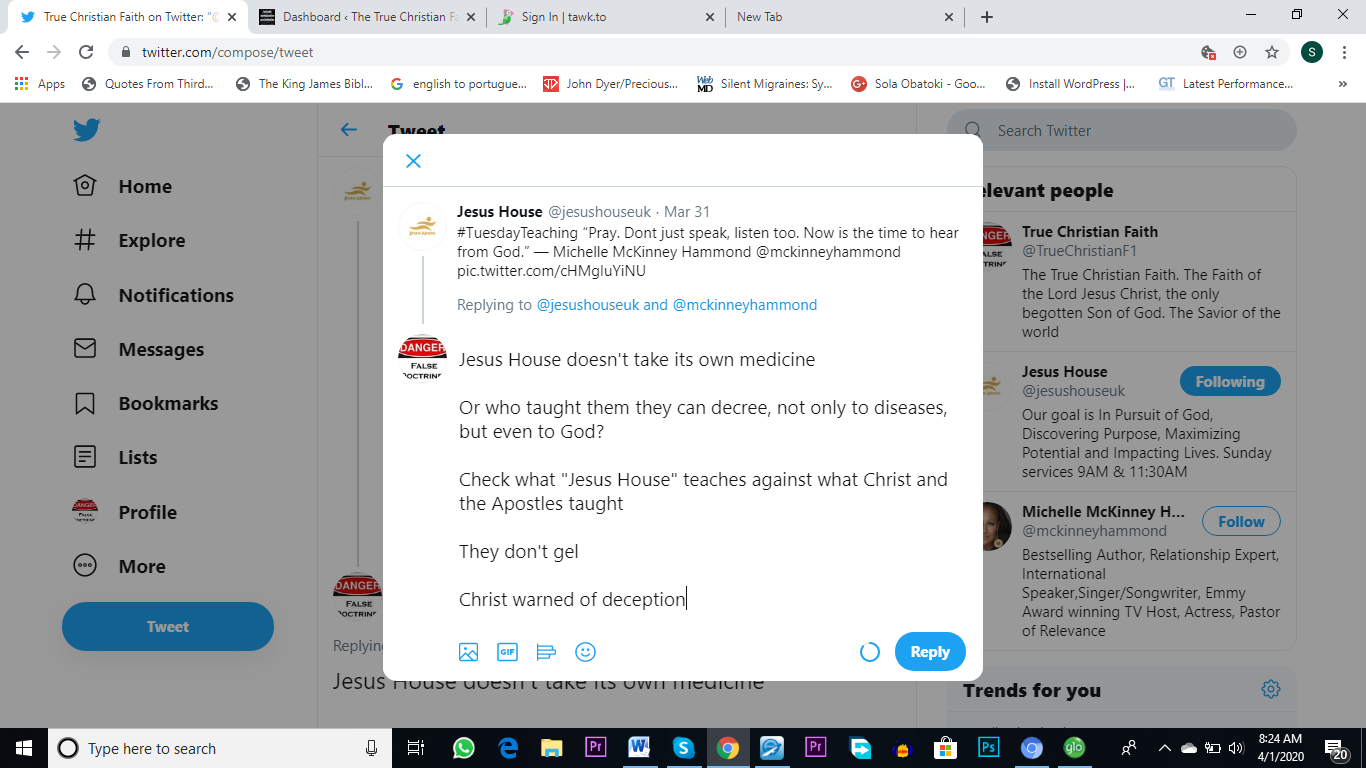 Jesus House Wouldn't Take Own Medicine!