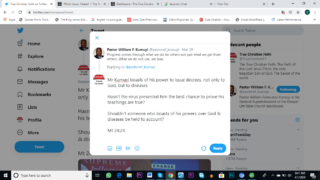 Kumuyi Hawks 'Progress' To Hide His Decree Failure Against The Virus