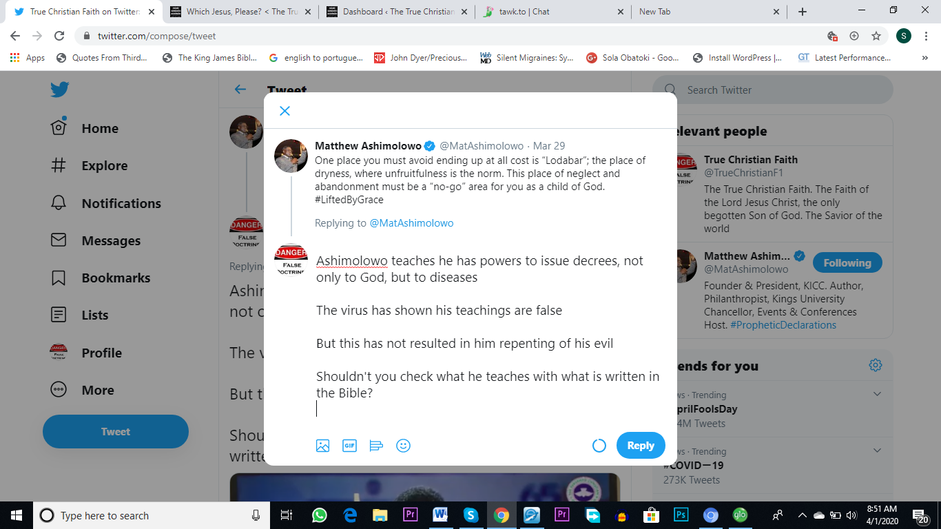 Ashimolowo Gives A Counsel!