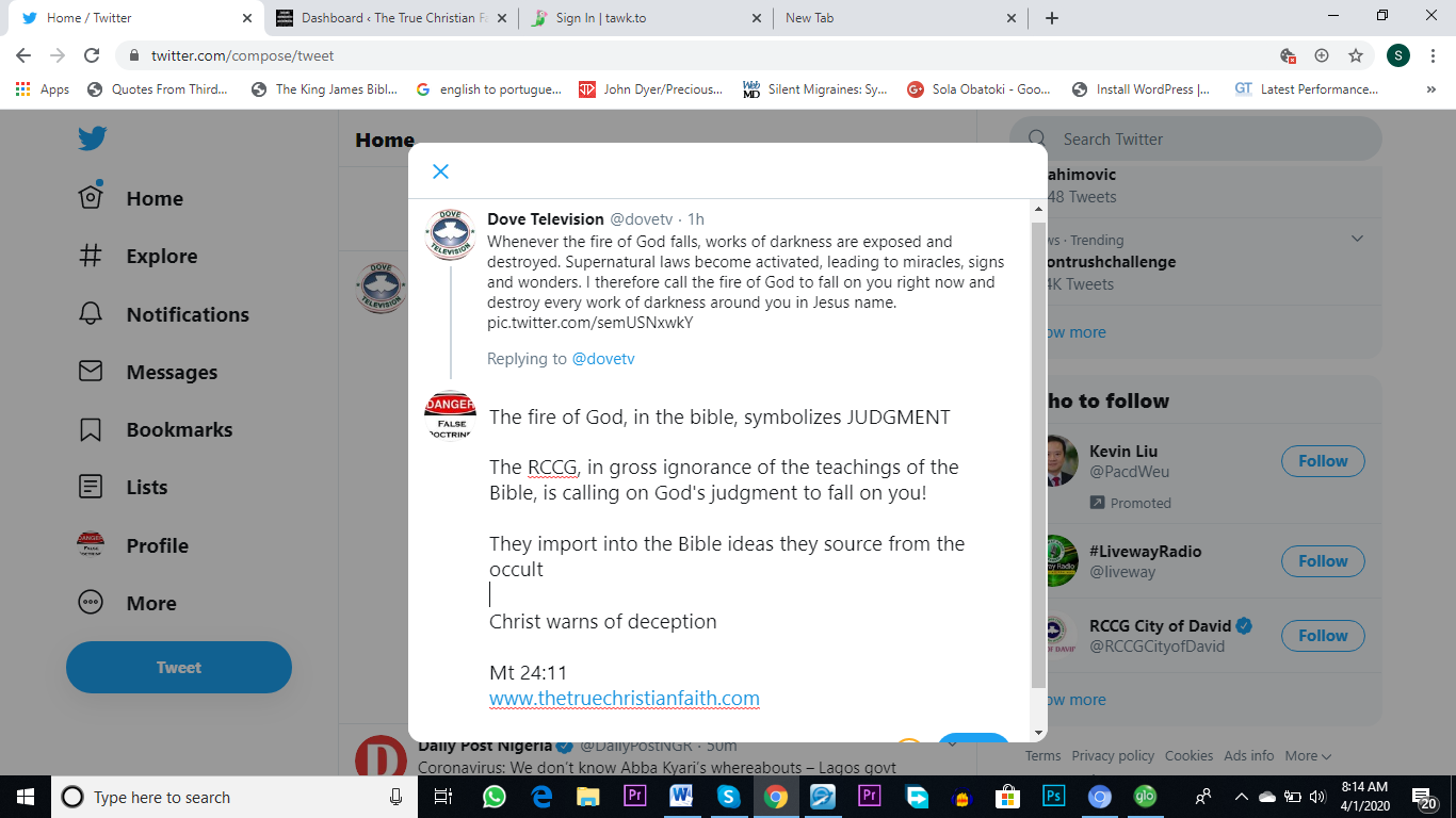 RCCG Calls Down God's Judgment On Devotees