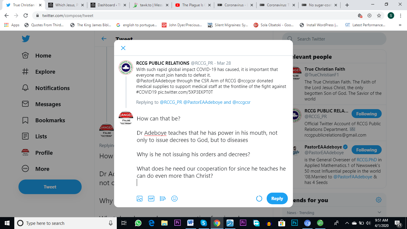 Help! RCCG Calls For Assistance!