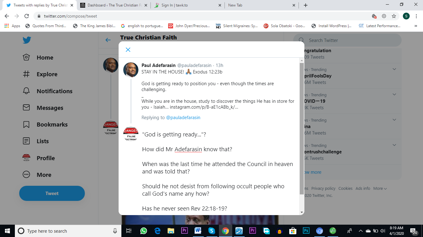 Adefarasin Reveals God's Schedules!